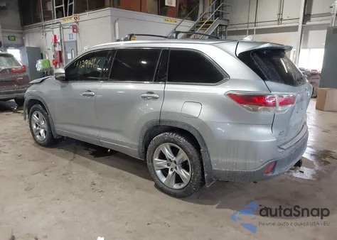 2014 Toyota Highlander Limited V6 z USA, uszkodzony, nr VIN 5TDDKRFH7ES027634
